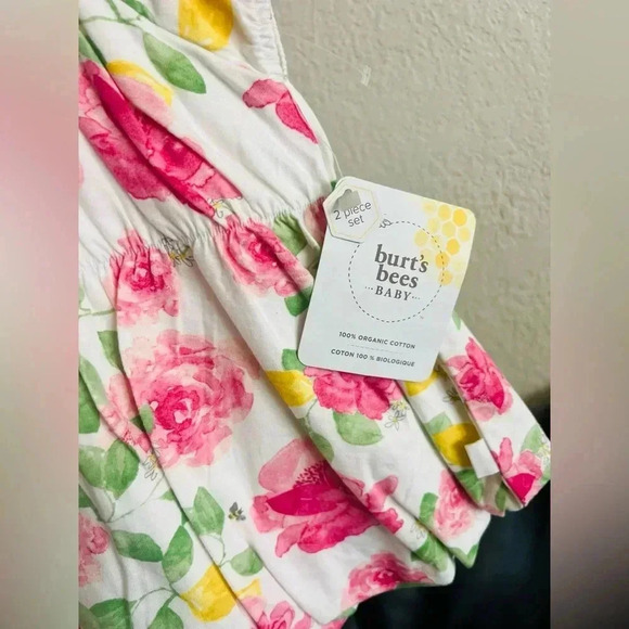 Burt’s bees BABY outfit size 3/6 100%COTTON 2 piece Set - Picture 3 of 9